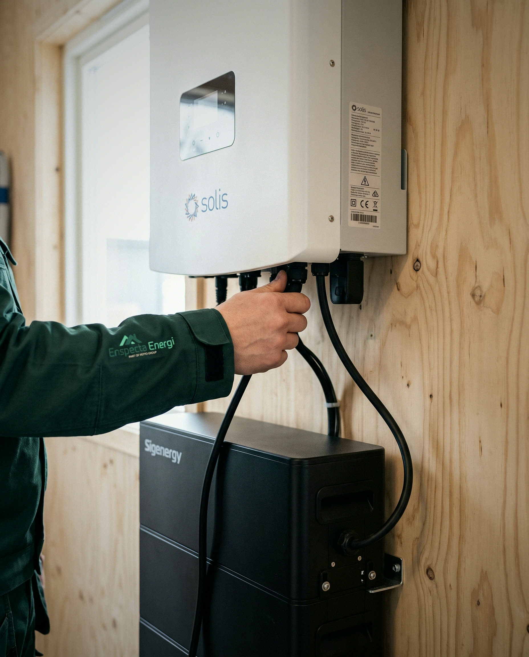 Växelriktare och batterisystem från Solis och Sigenergy